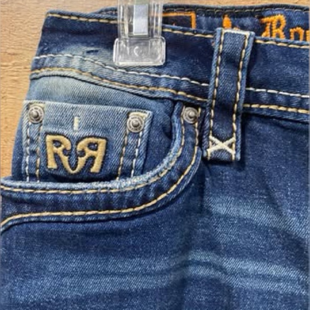 Rock Revival Joyelle Straight Jeans Size 27 - Picture 2 of 6